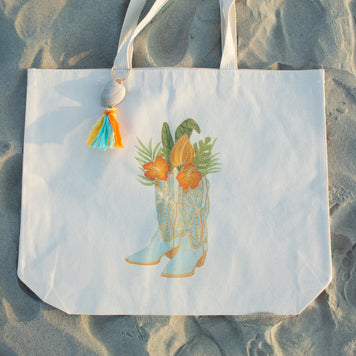 Coastal Cowgirl Tote Bag