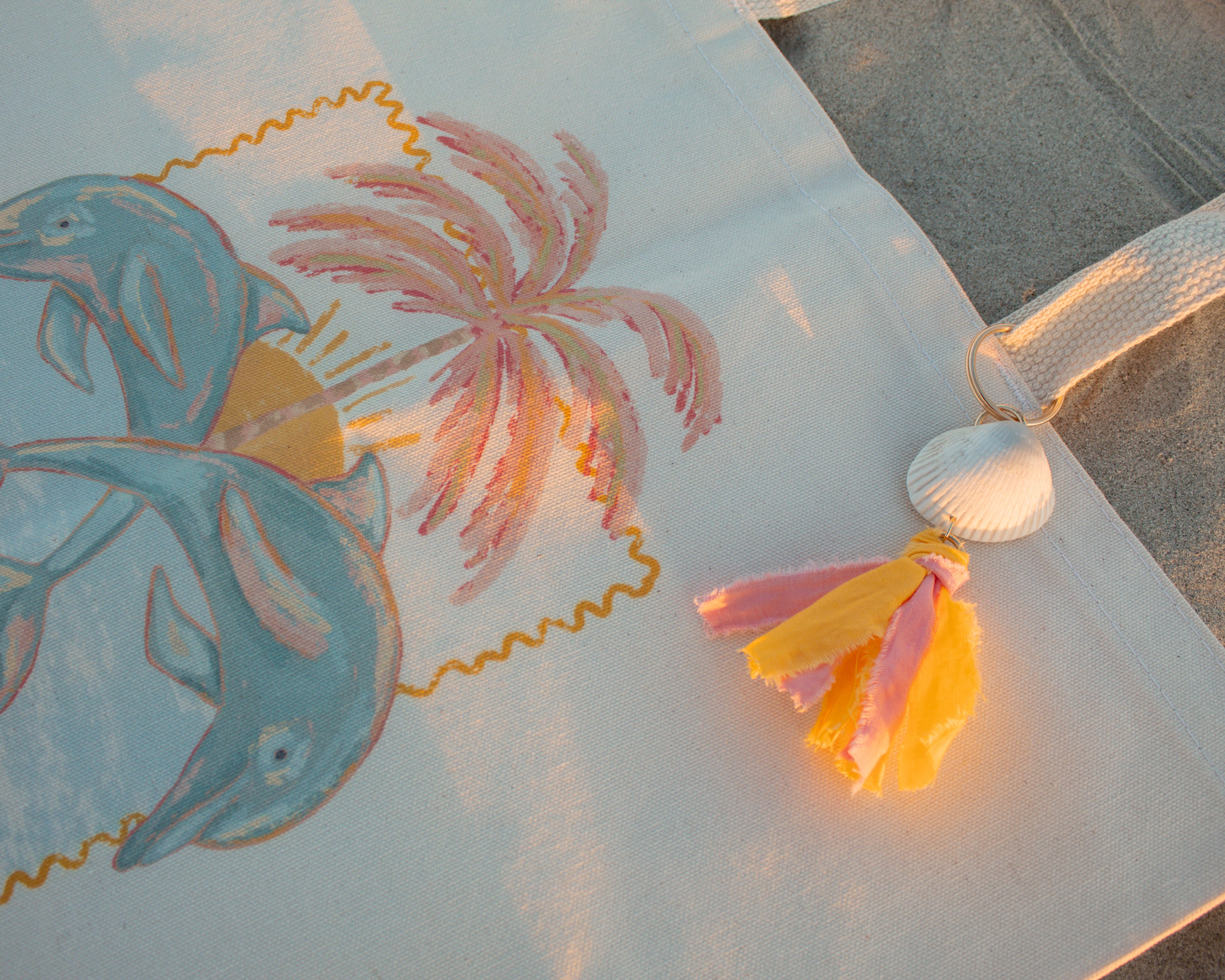 As Free As the Ocean Dolphin Tote Bag