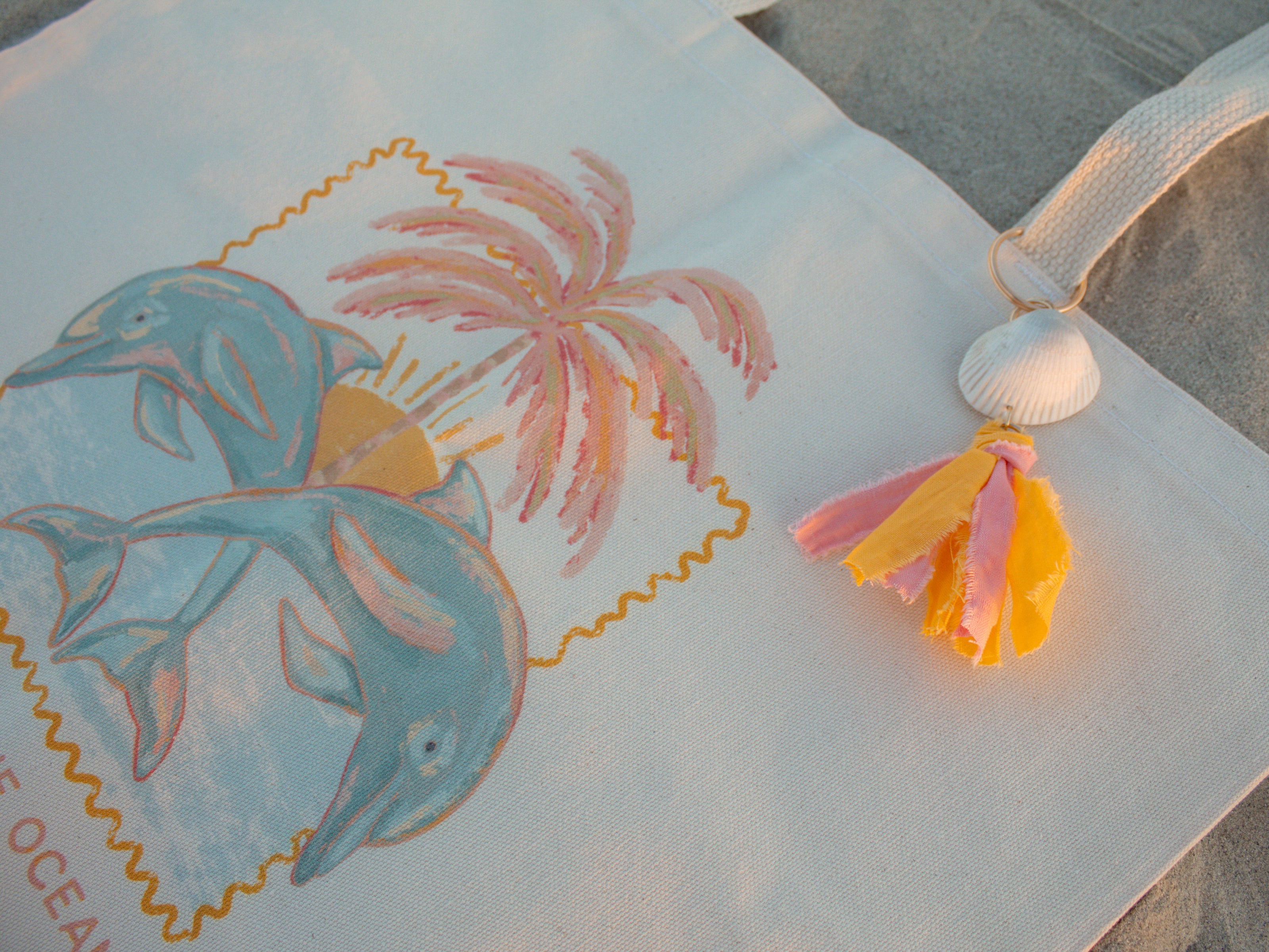 As Free As the Ocean Dolphin Tote Bag