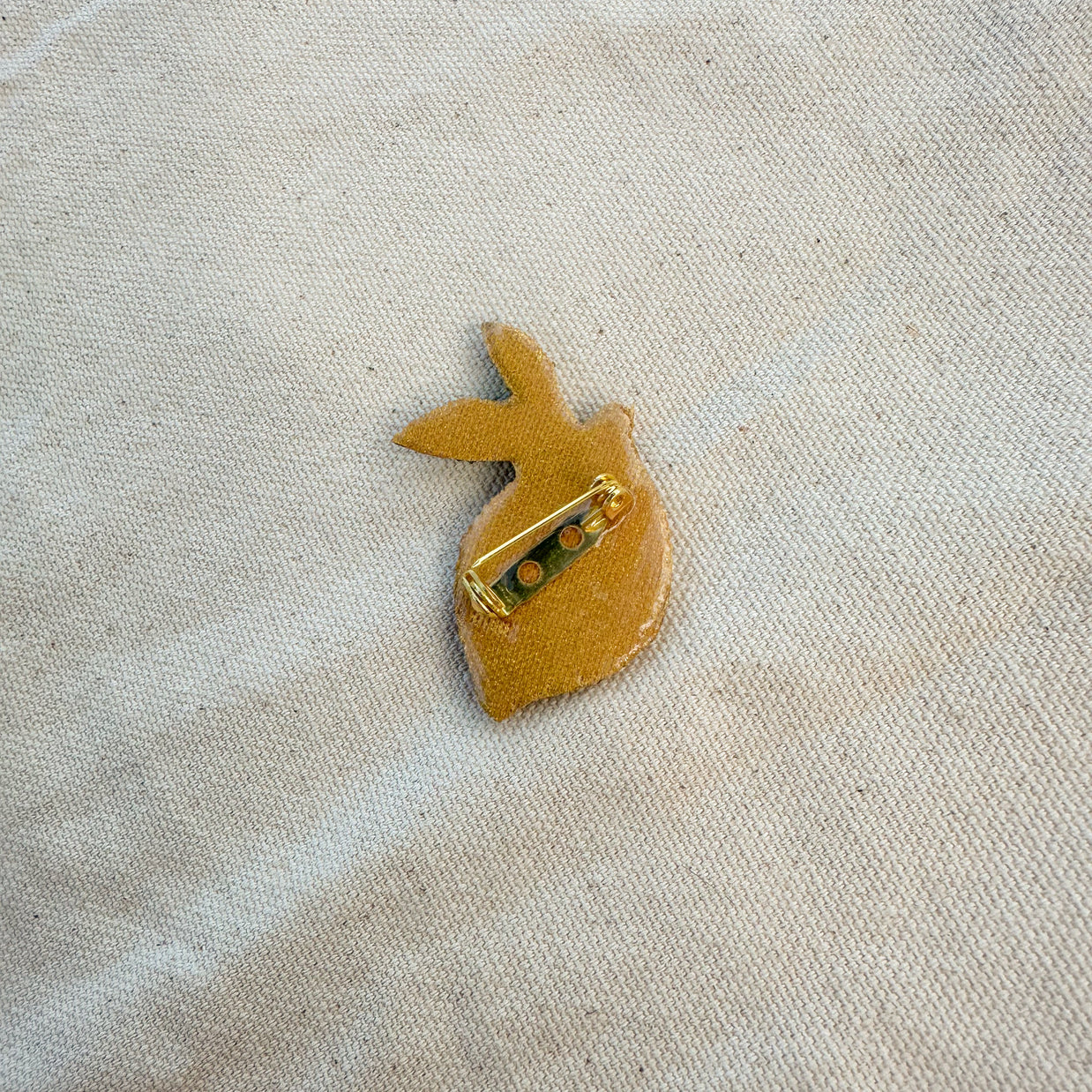 Hand-Painted Lemon Brooch | Mixed Media Wearable Art Pin