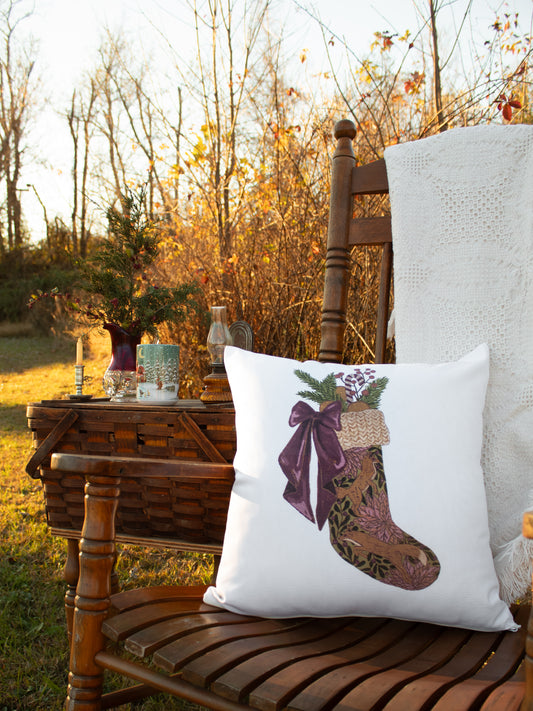 Woodland Holiday Stocking Pillow Case