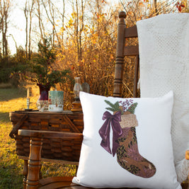 Woodland Holiday Stocking Pillow Case