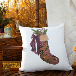 Woodland Holiday Stocking Pillow Case