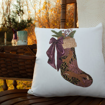 Woodland Holiday Stocking Pillow Case