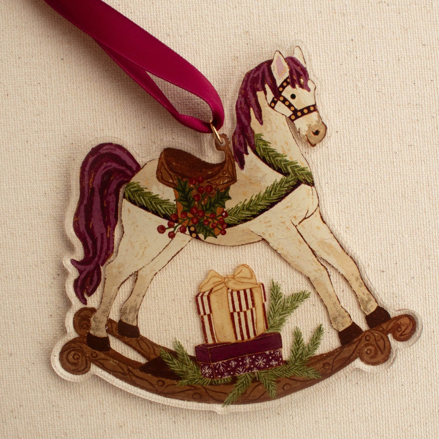 Rocking Horse Christmas Ornament