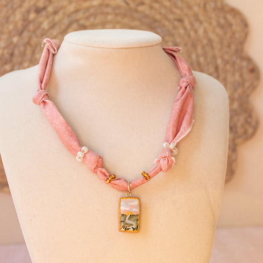 Marsh Sunset Bandana Necklace