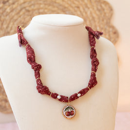 Cherry Bandana Necklace (option 1)