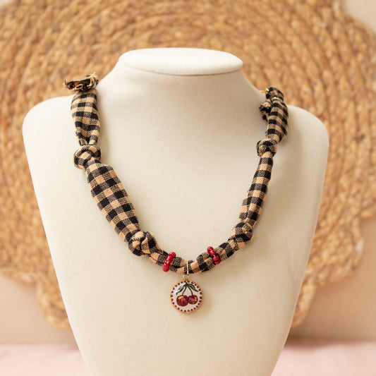 Cherry Bandana Necklace (option 2)