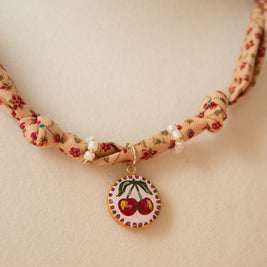 Cherry Bandana Necklace (option 3)