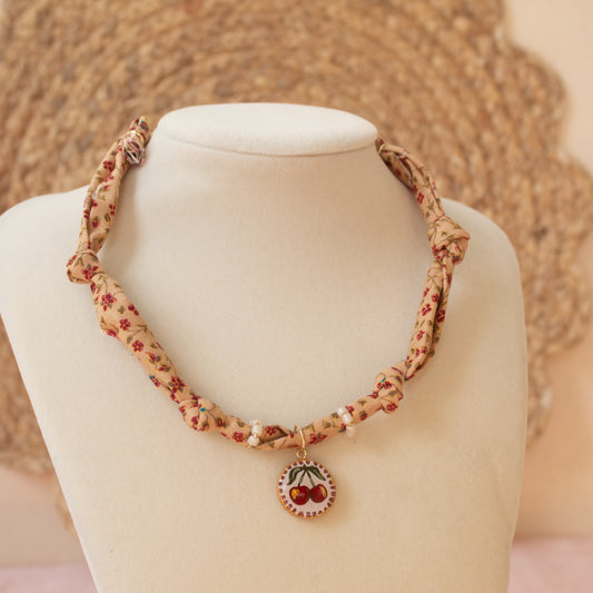 Cherry Bandana Necklace (option 3)