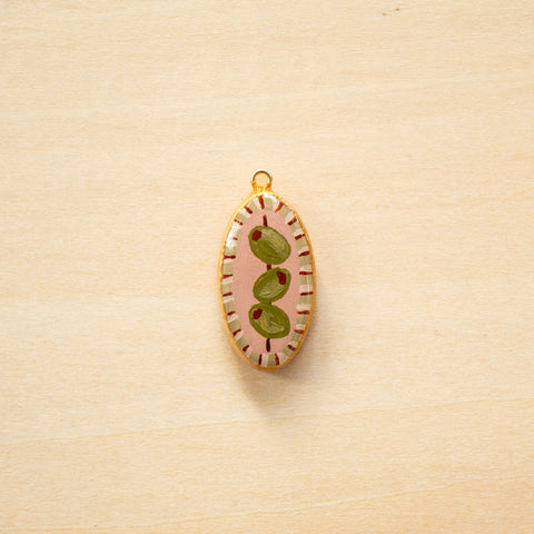 Green Olives Charm - CHARM2