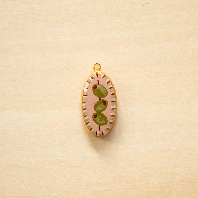 Green Olives Charm - CHARM2
