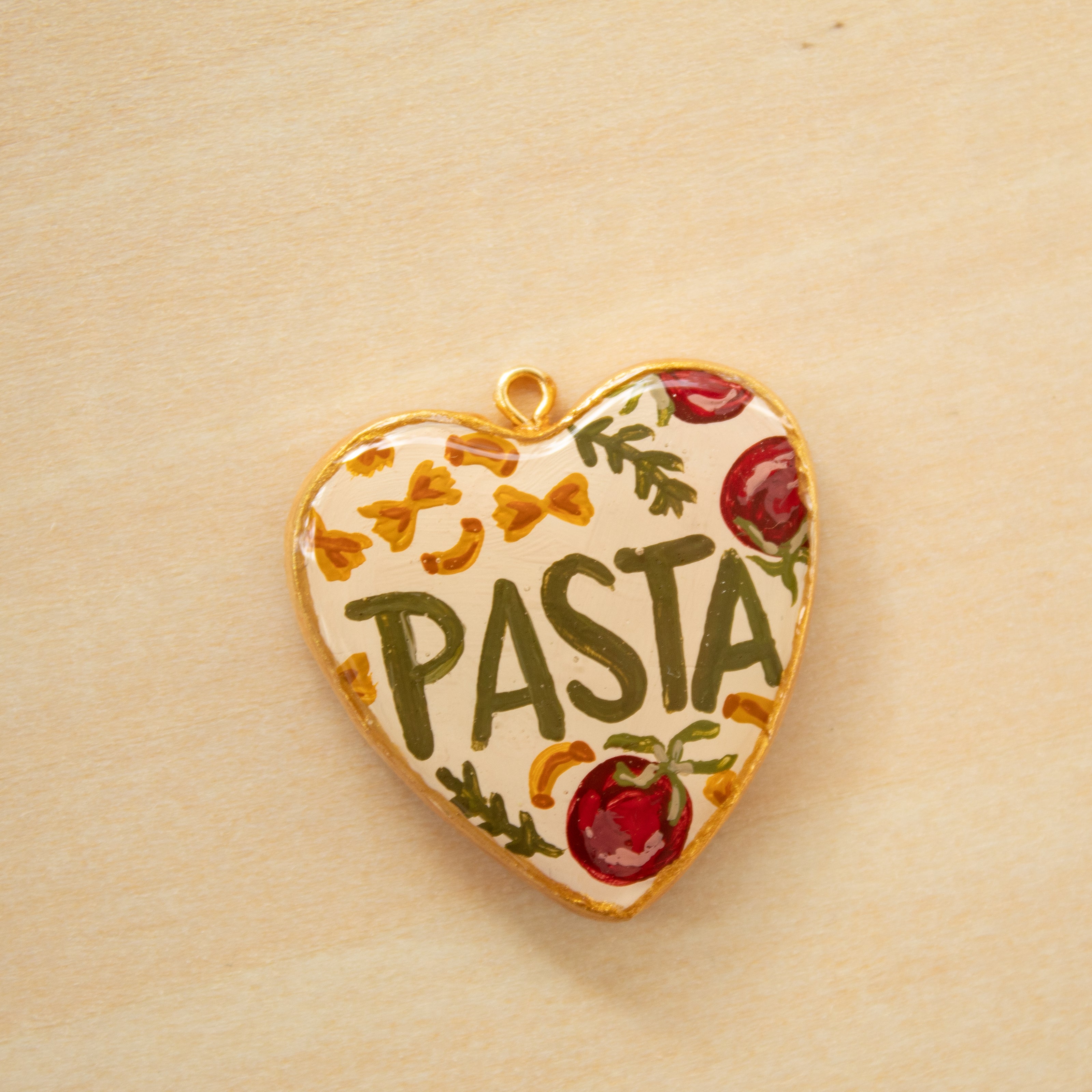 Pasta Heart Charm - CHARM23