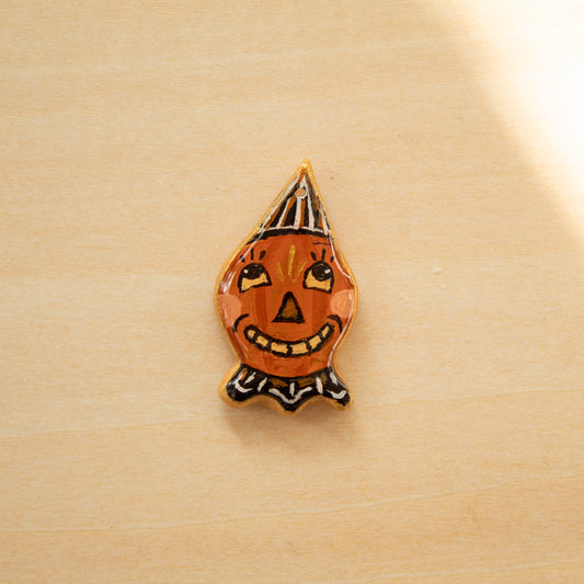 Vintage Halloween Pumpkin Charm - CHARM7