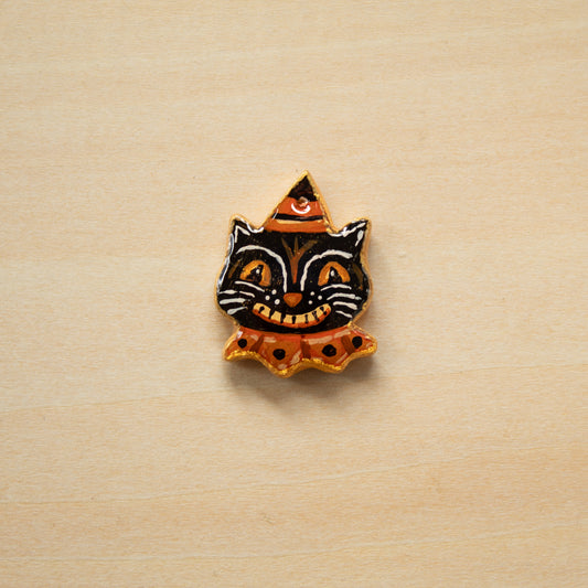 Vintage Halloween Black Cat - CHARM8