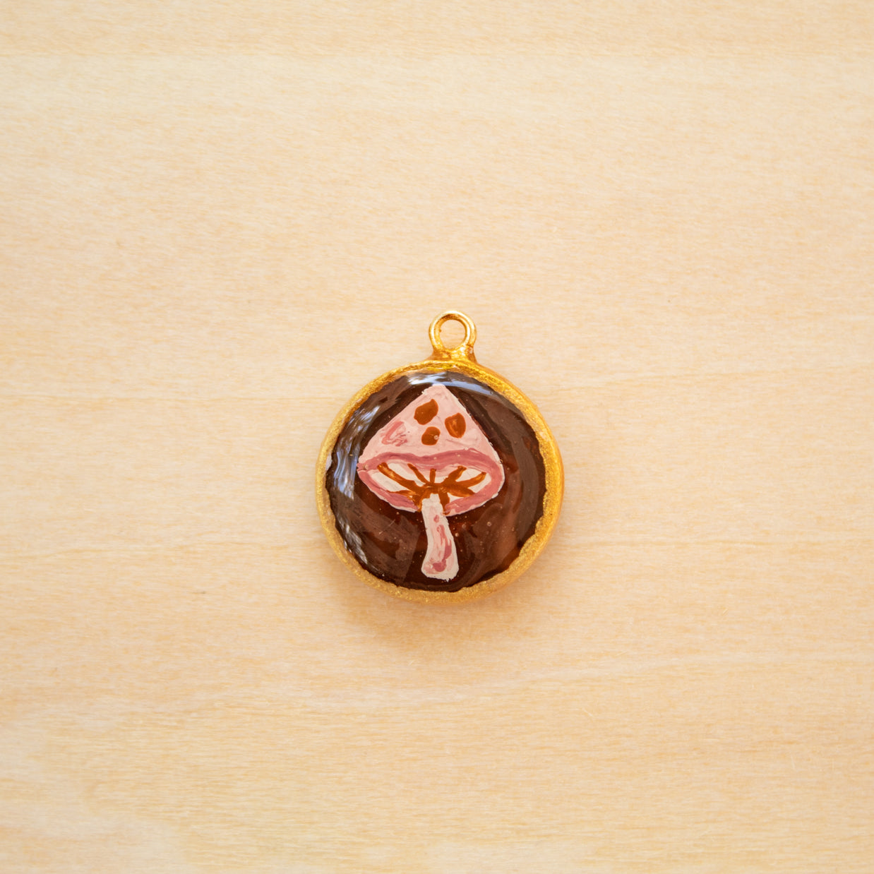 Pink Mushroom Charm - CHARM27