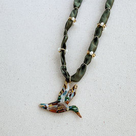 Mallard Duck Statement Necklace