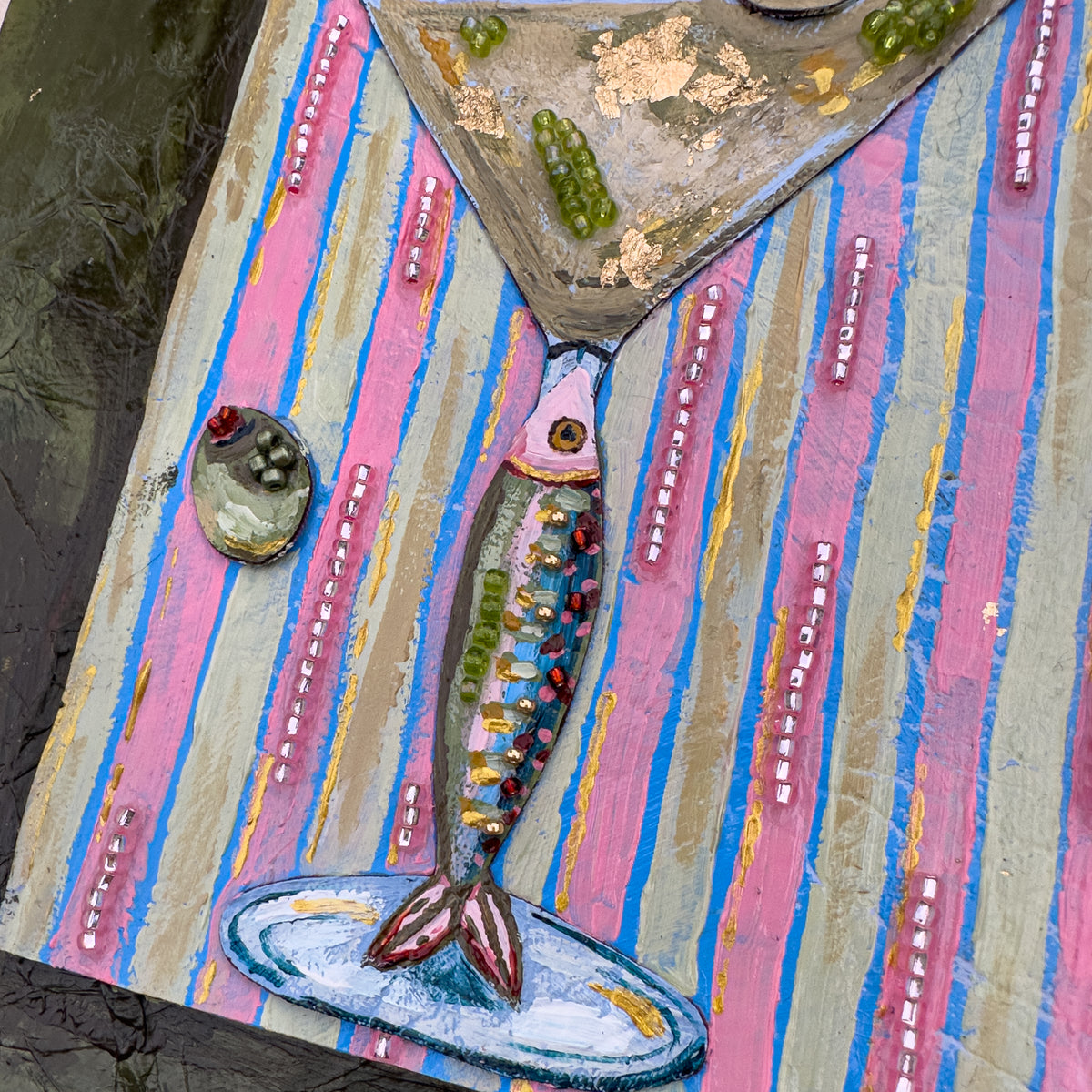 Martini Sardine Original Painting - 