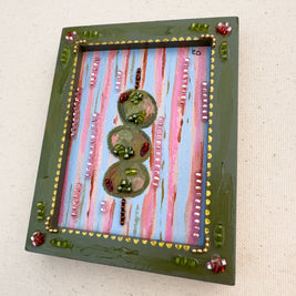 Olive Original Mini Painting - Framed - 