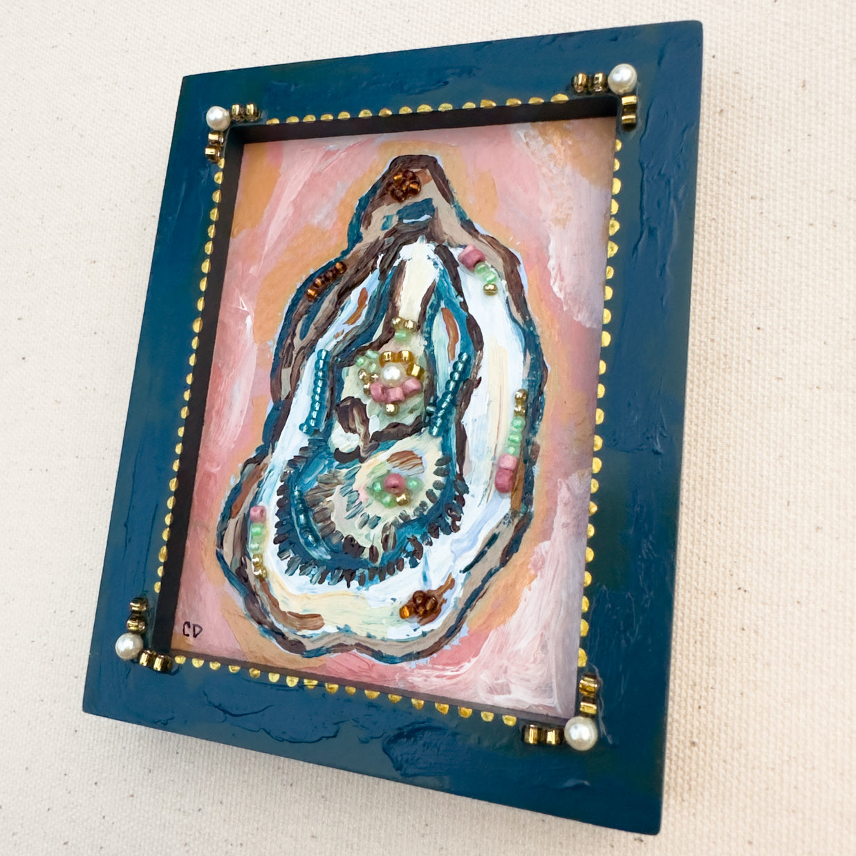 Oyster Mini Painting - Framed - 