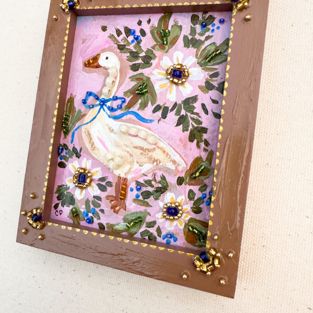 Goose Mini Painting - Framed - "Kathy May"
