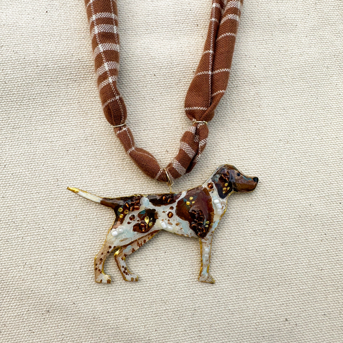 Bird Dog Statement Necklace