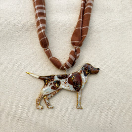 Bird Dog Statement Necklace