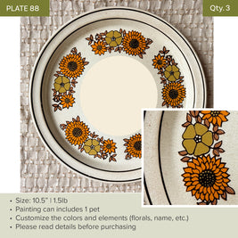 Plate 88 | Vintage Sunflower | 10.5