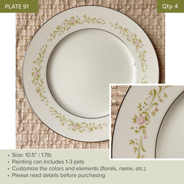 Plate 91 | Floral | 10.5