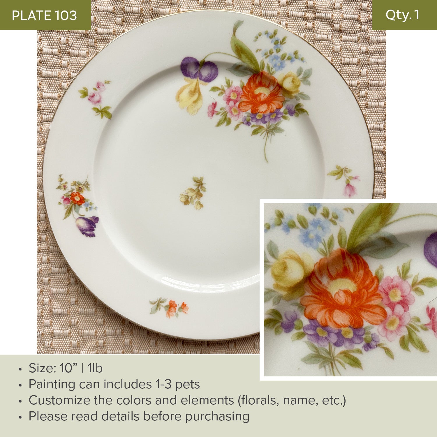 Plate 103 | Floral | 10