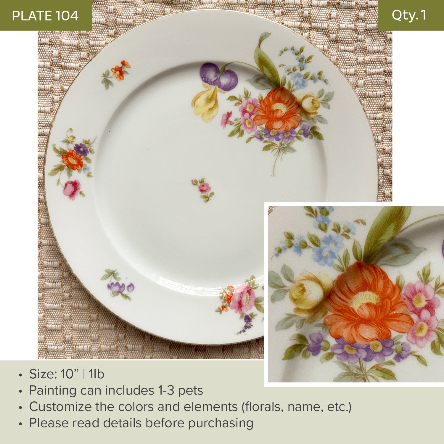 Plate 104 | Floral | 10