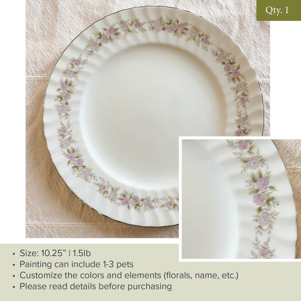 Plate 48 | Pink Florals | 10.25"