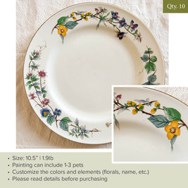 Plate 49 | Multi-color | Florals | 10.5