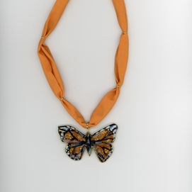 Monarch Butterfly Statement Necklace