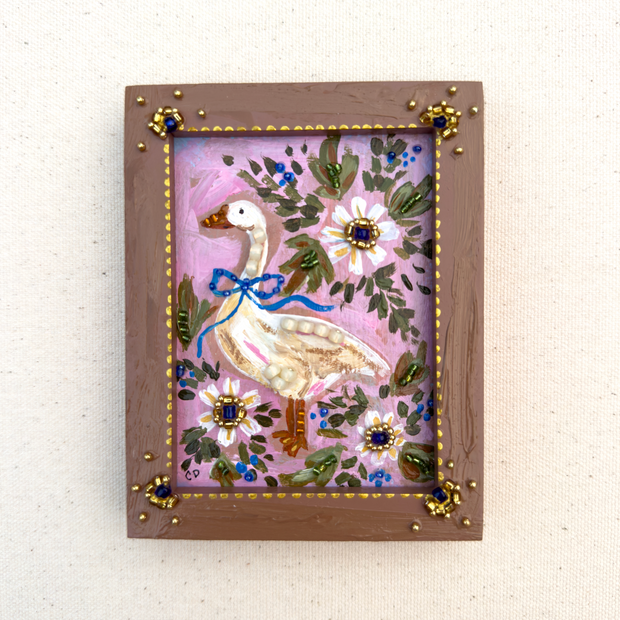 Goose Mini Painting - Framed - "Kathy May"
