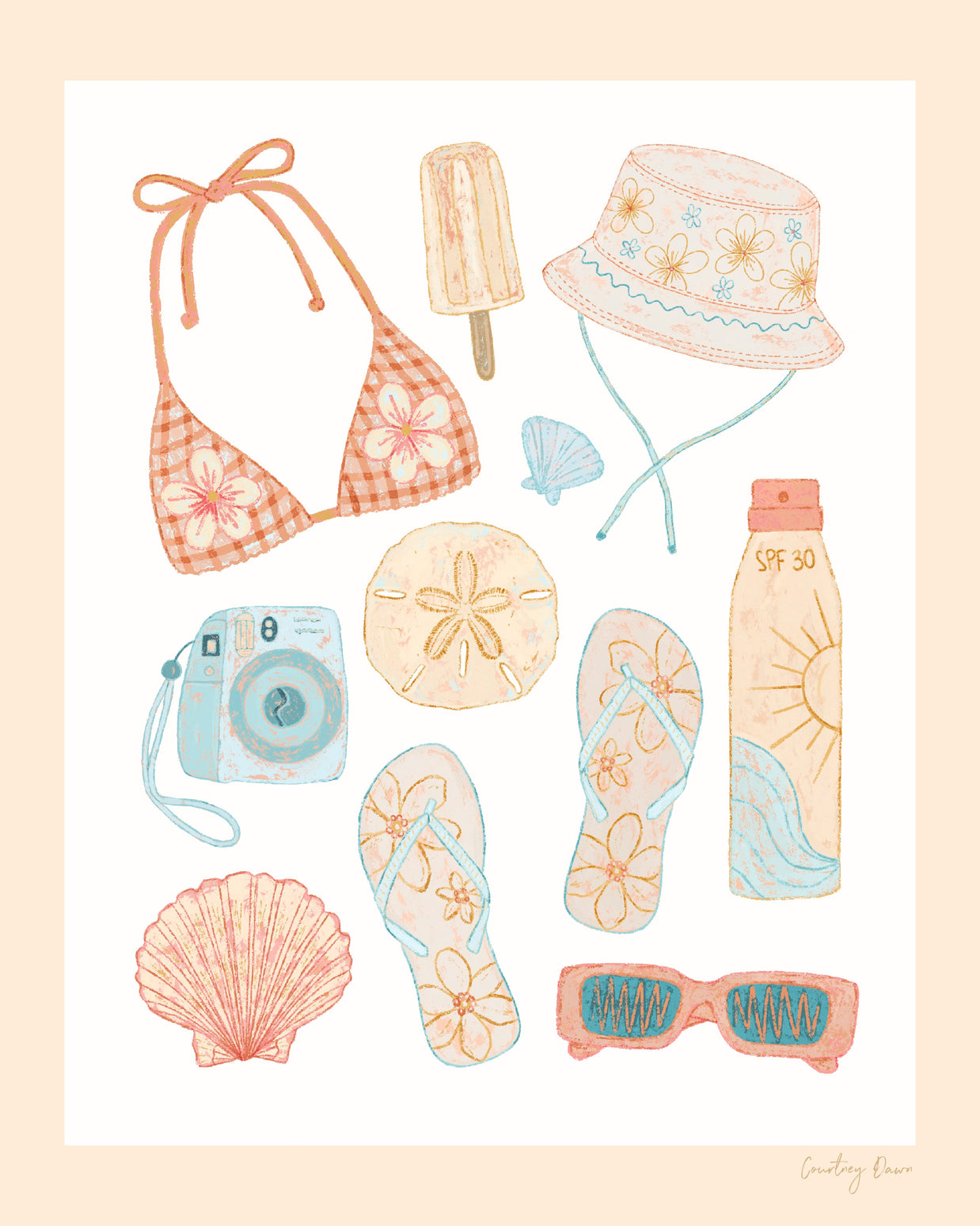 Beach Essentials | 8x10 Print