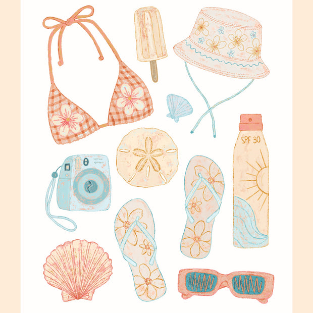 Beach Essentials | 8x10 Print