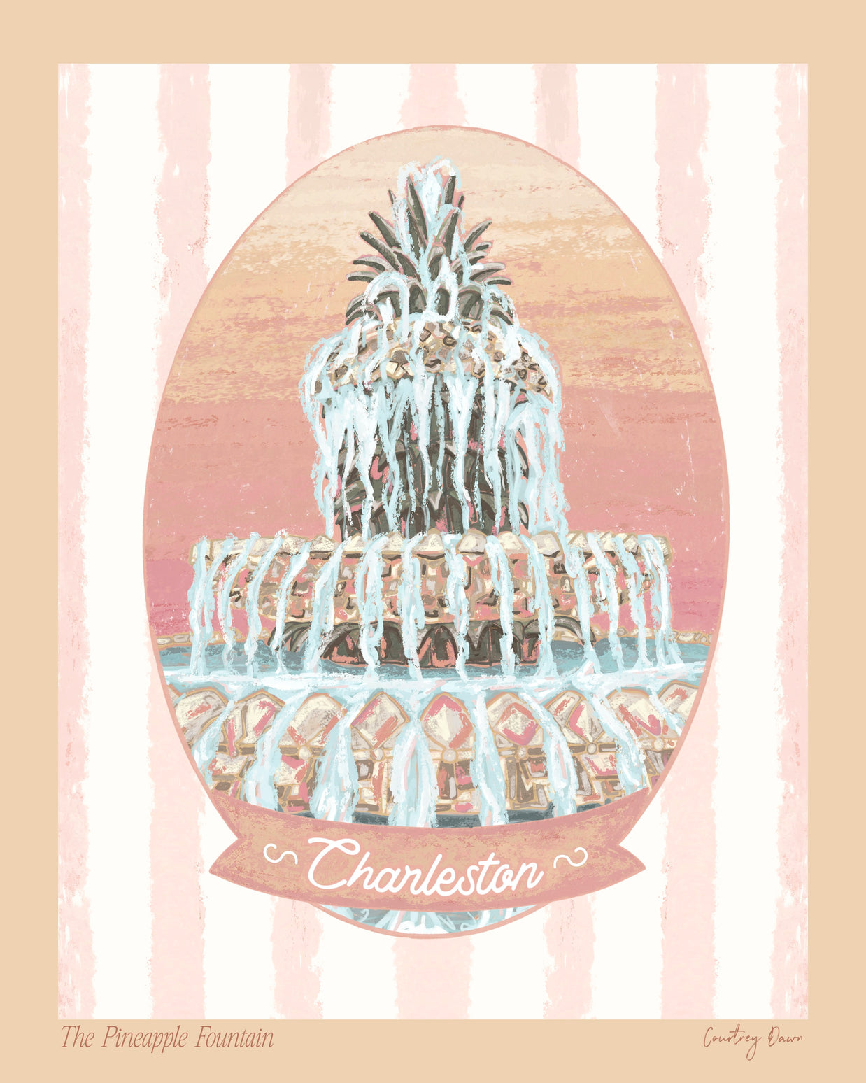 The Pineapple Fountain | 8x10 Print