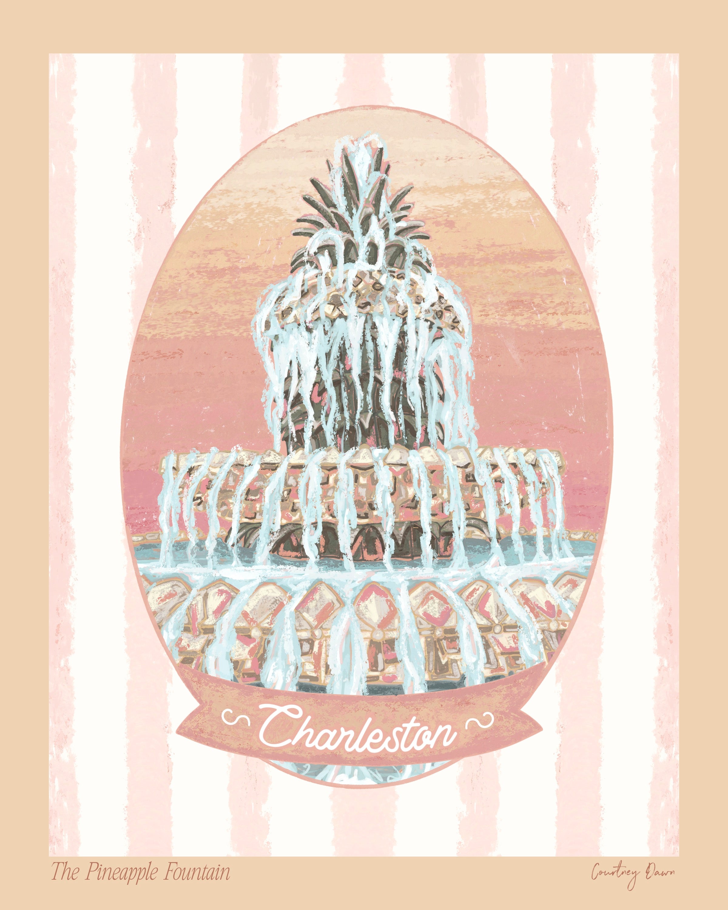 The Pineapple Fountain | 8x10 Print