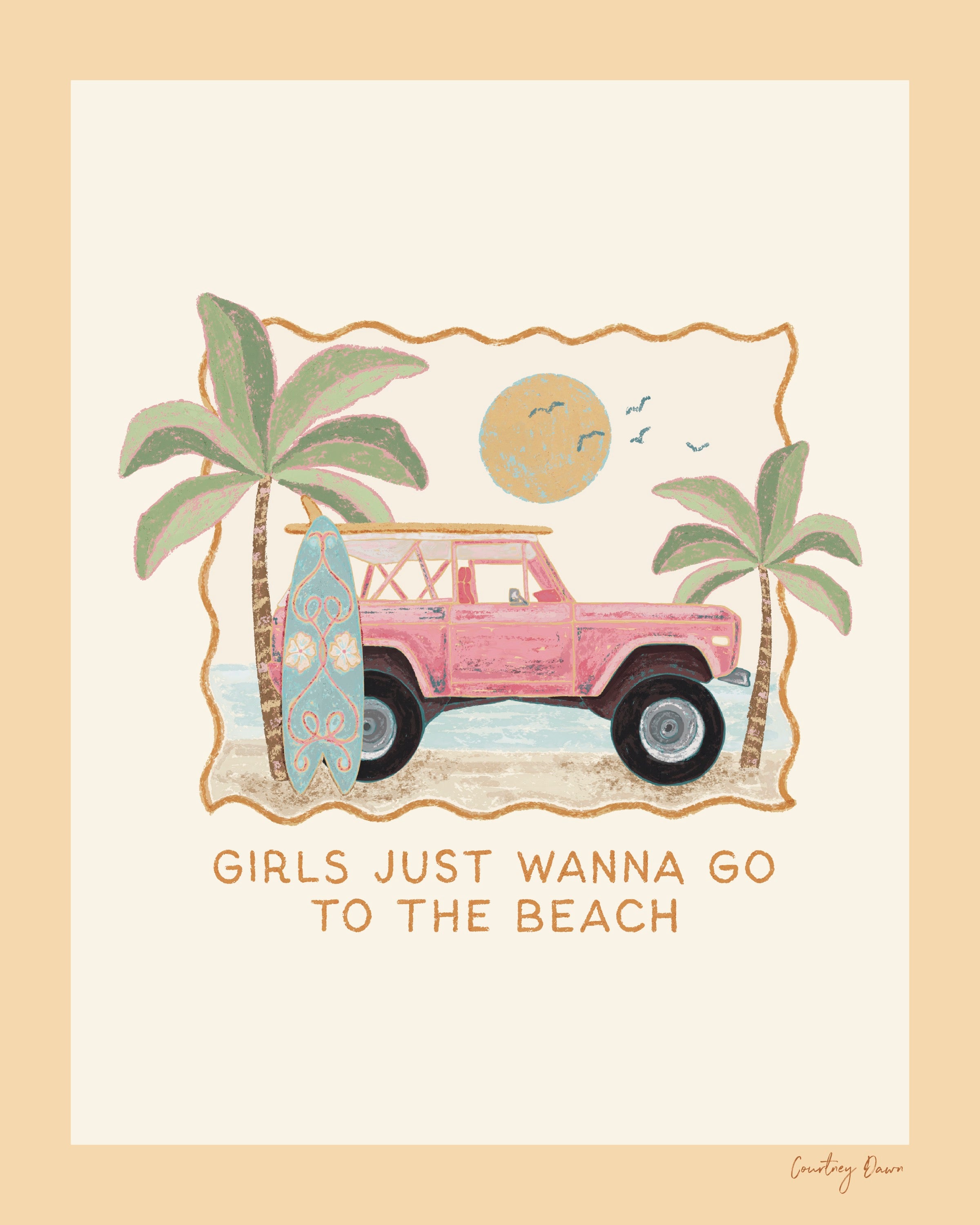 Pink Jeep | 8x10 Print