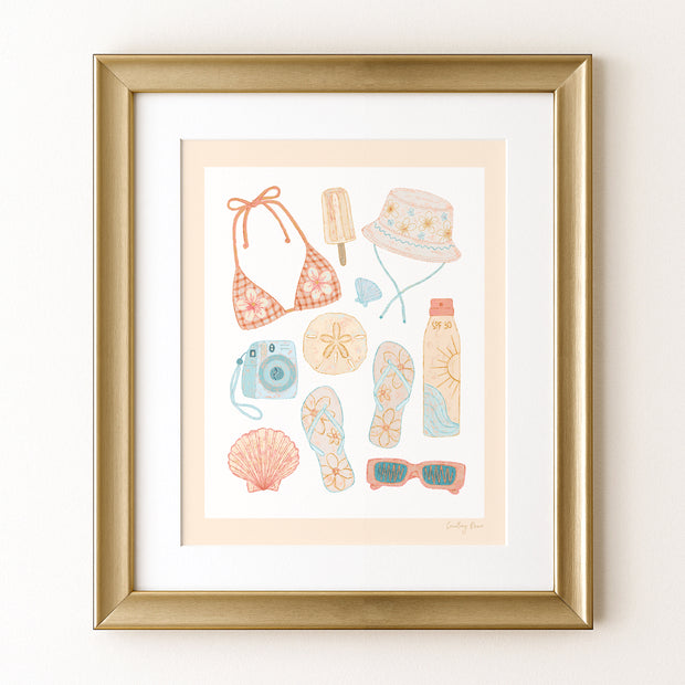 Beach Essentials | 8x10 Print