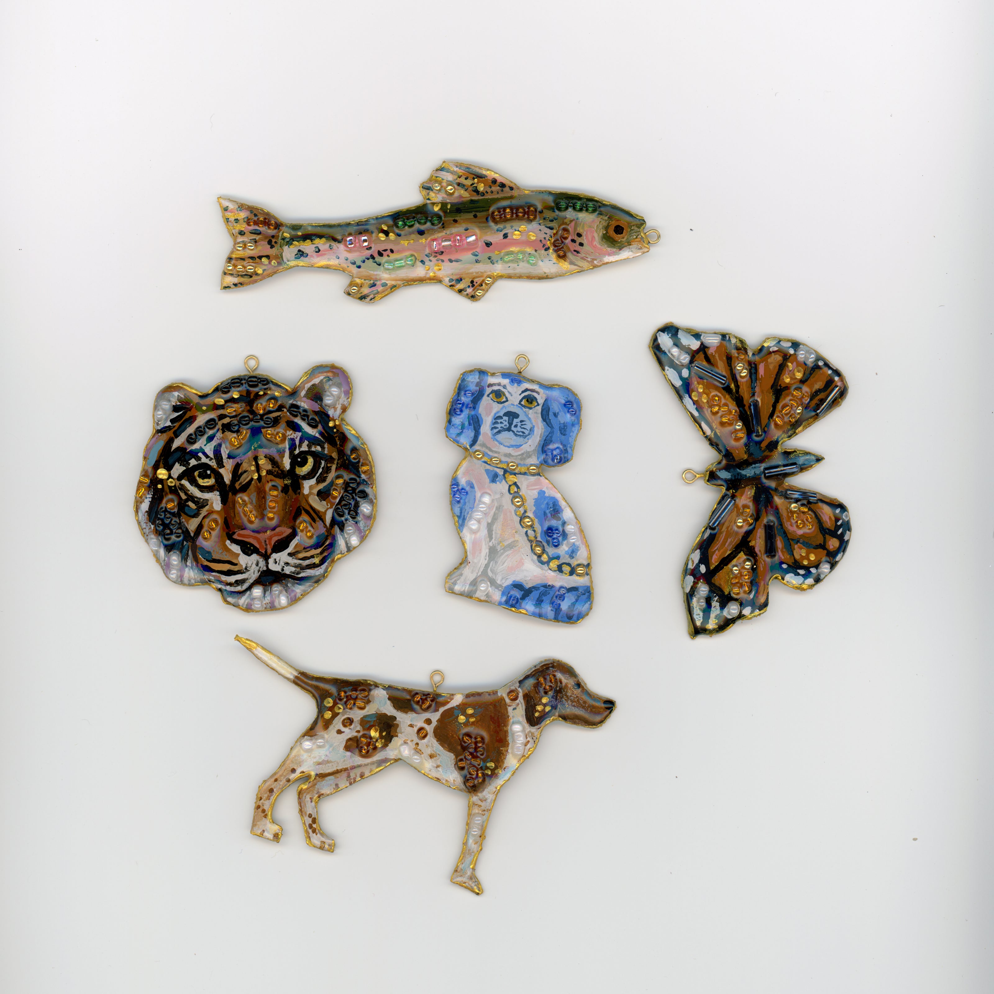Hand-painted Statement Charms