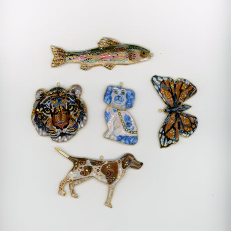 Hand-painted Statement Charms