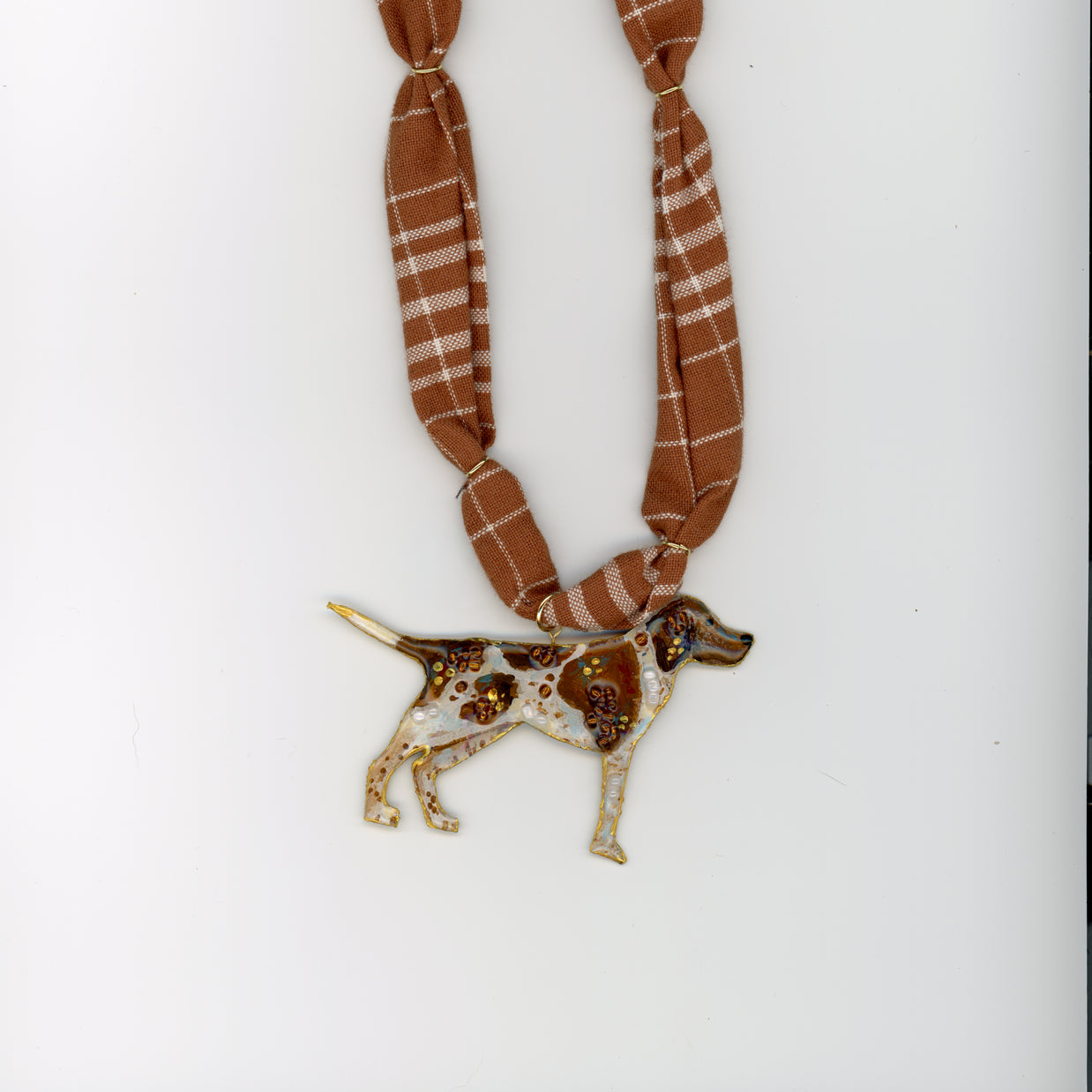 Bird Dog Statement Necklace