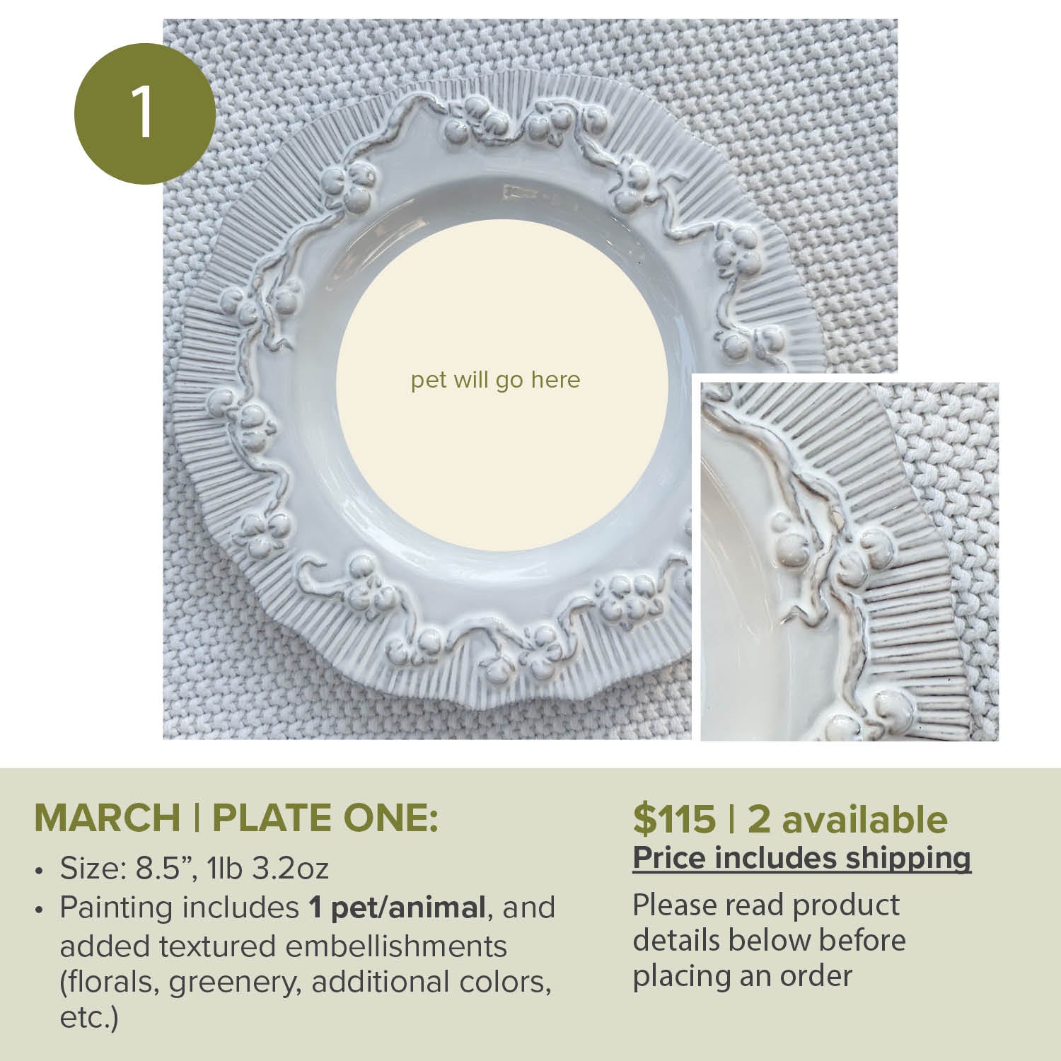 MARCH Custom Pet/animal Portrait Slots