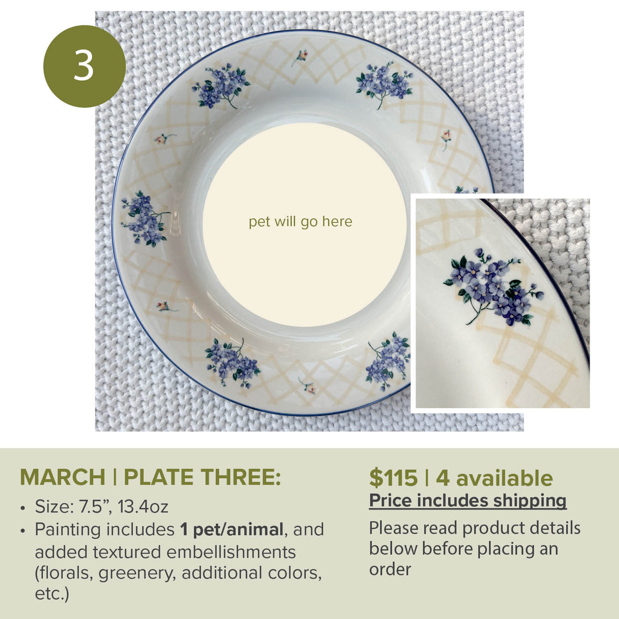 MARCH Custom Pet/animal Portrait Slots