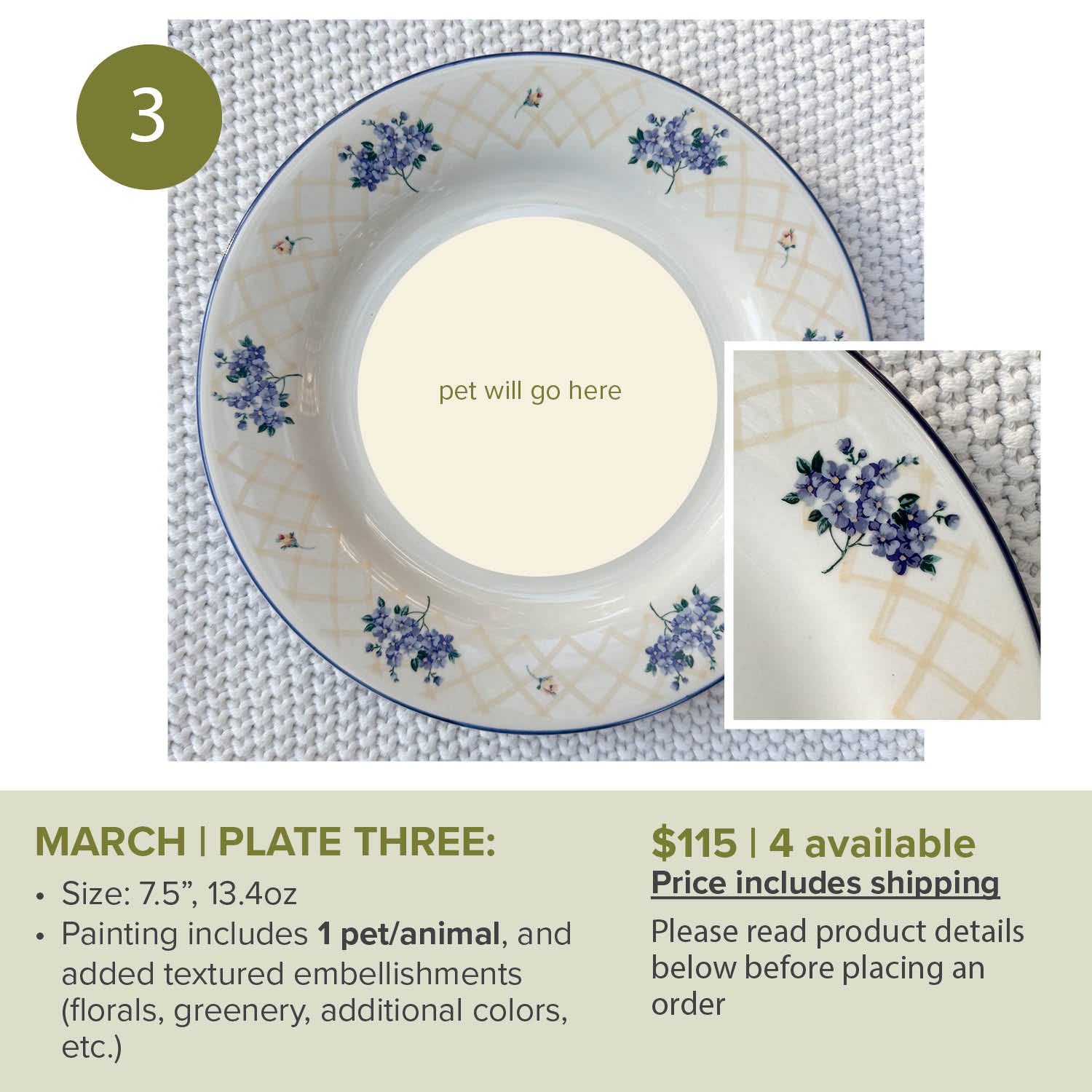 MARCH Custom Pet/animal Portrait Slots