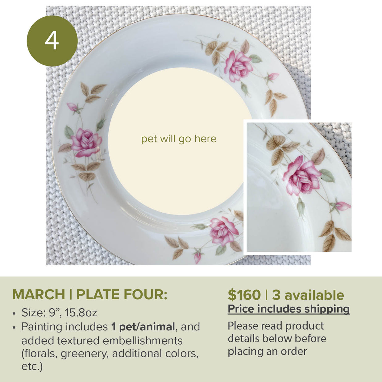 MARCH Custom Pet/animal Portrait Slots