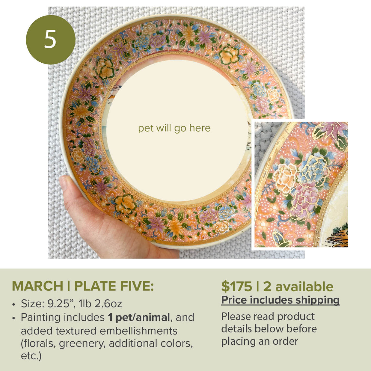 MARCH Custom Pet/animal Portrait Slots