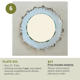 Custom Painted Pet Portrait Plates